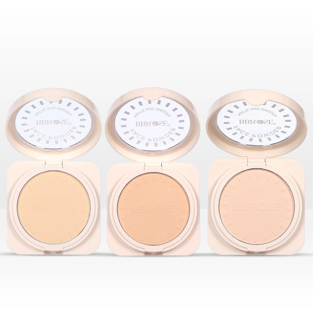 BBROSE Face Powder 3 COLORS IN 1 – Matte & Smooth Finish - Image 3