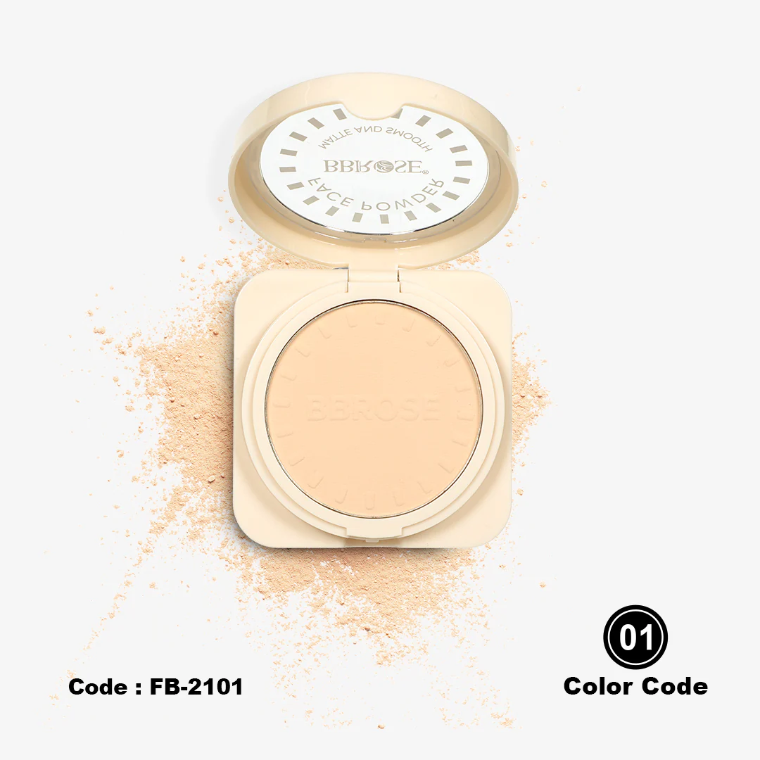BBROSE Face Powder 3 COLORS IN 1 – Matte & Smooth Finish - Image 4