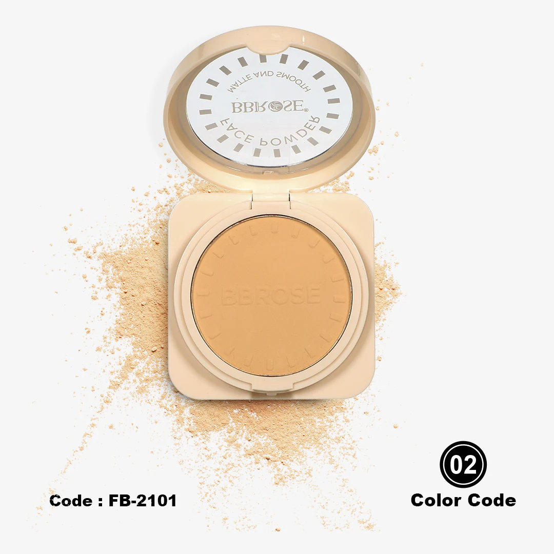 BBROSE Face Powder 3 COLORS IN 1 – Matte & Smooth Finish - Image 5