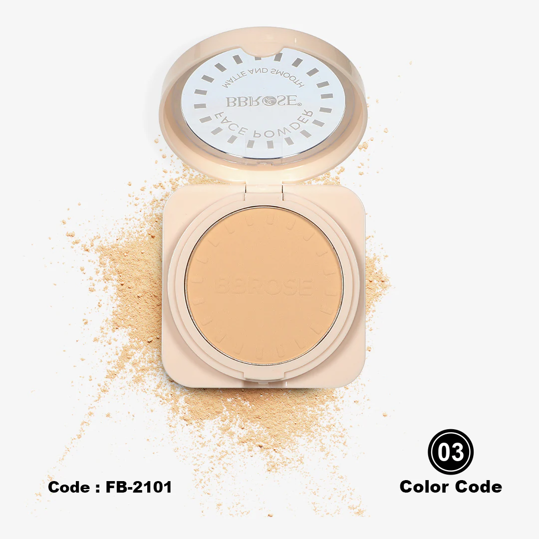 BBROSE Face Powder 3 COLORS IN 1 – Matte & Smooth Finish - Image 6