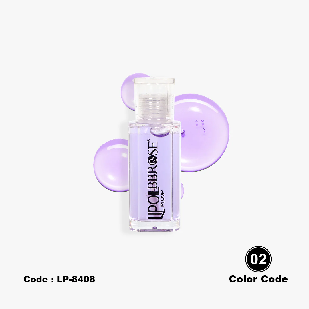 BBROSE Lip Plump Oil – Cool Blue Boost - Image 4