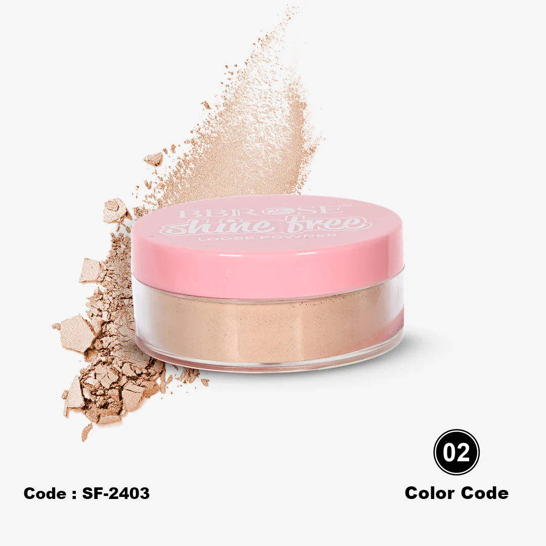 BBROSE Shine Free Loose Powder with glitter – Oil Control Magic - Image 5